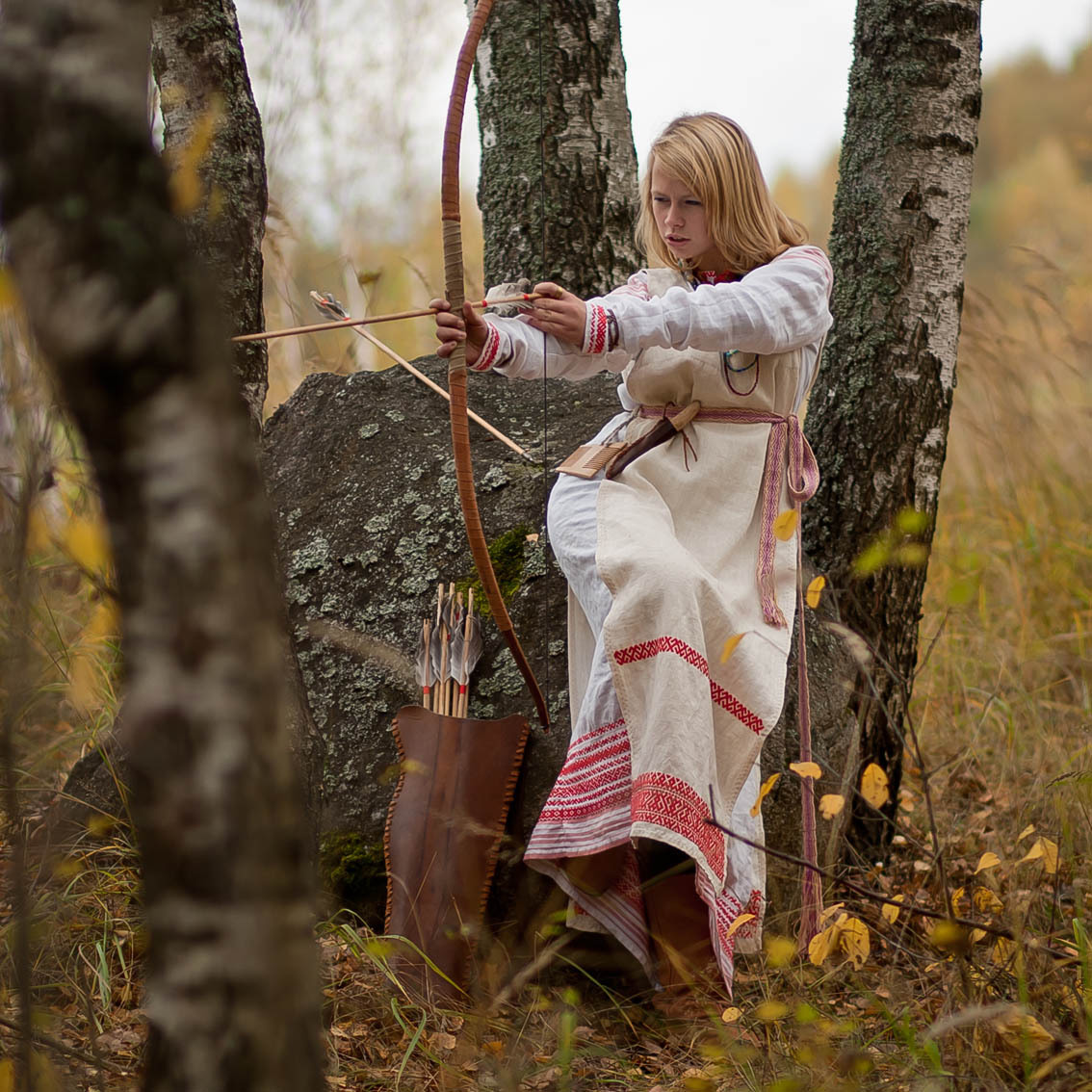 Sexy photo Girls in Slavic costumes in Birkirkara